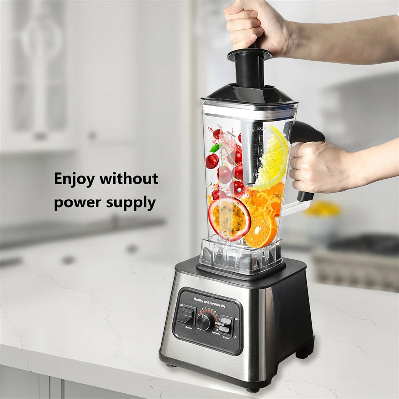 2.5L Electric Blender 6000W Powerful Mixer Juicer Smoothie Maker Table Blenders 2 in 1 Food Processor Ice Fruit Blender Mixer