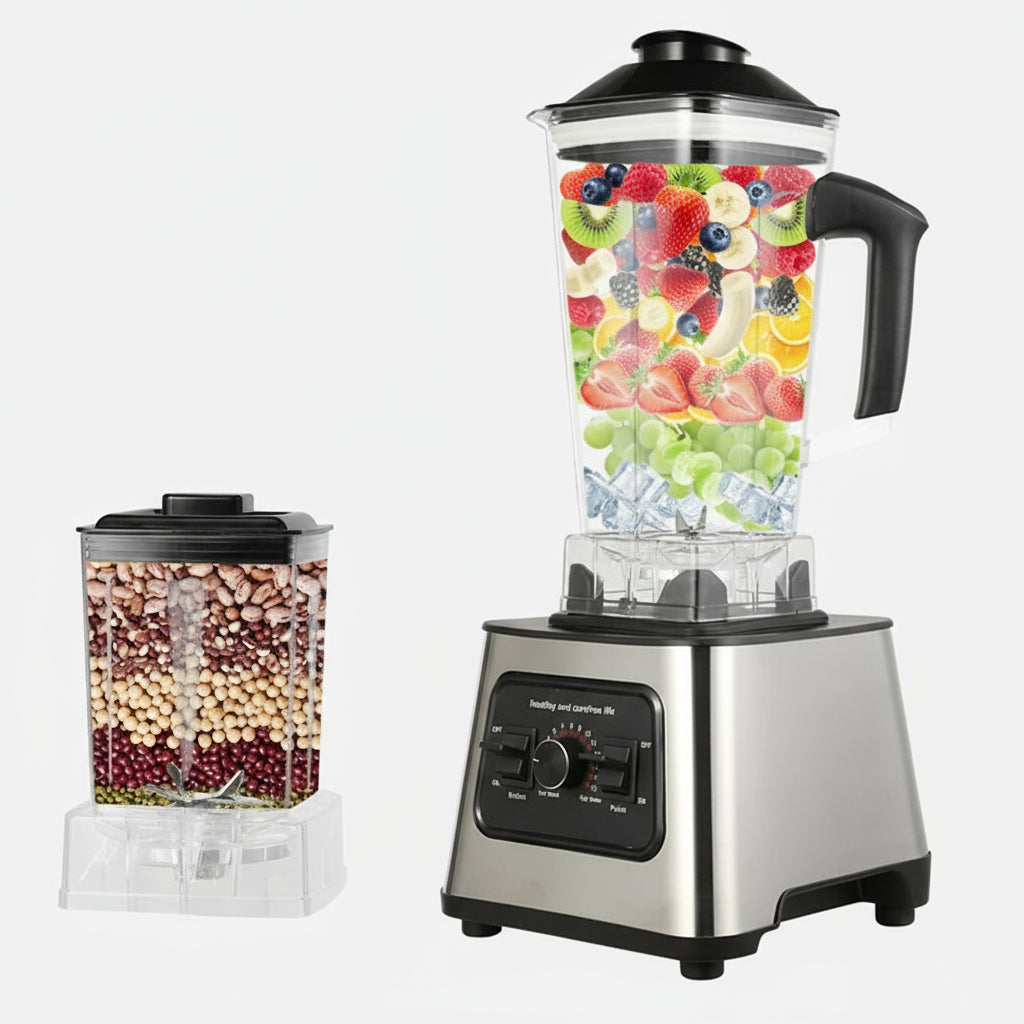 2.5L Electric Blender 6000W Powerful Mixer Juicer Smoothie Maker Table Blenders 2 in 1 Food Processor Ice Fruit Blender Mixer