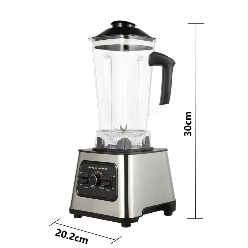 2.5L Electric Blender 6000W Powerful Mixer Juicer Smoothie Maker Table Blenders 2 in 1 Food Processor Ice Fruit Blender Mixer