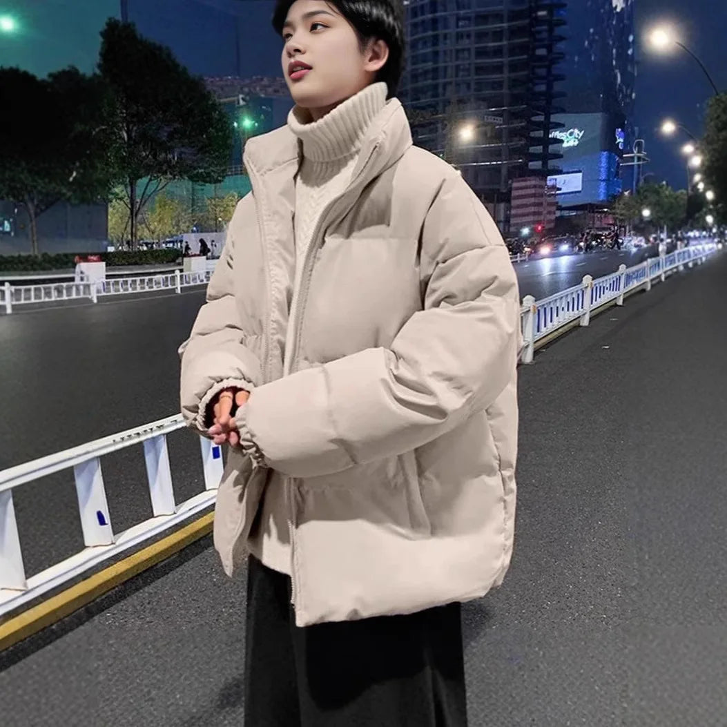 Men's New Winter Cotton Jacket Thickened Warm Sports and Casual Trendy