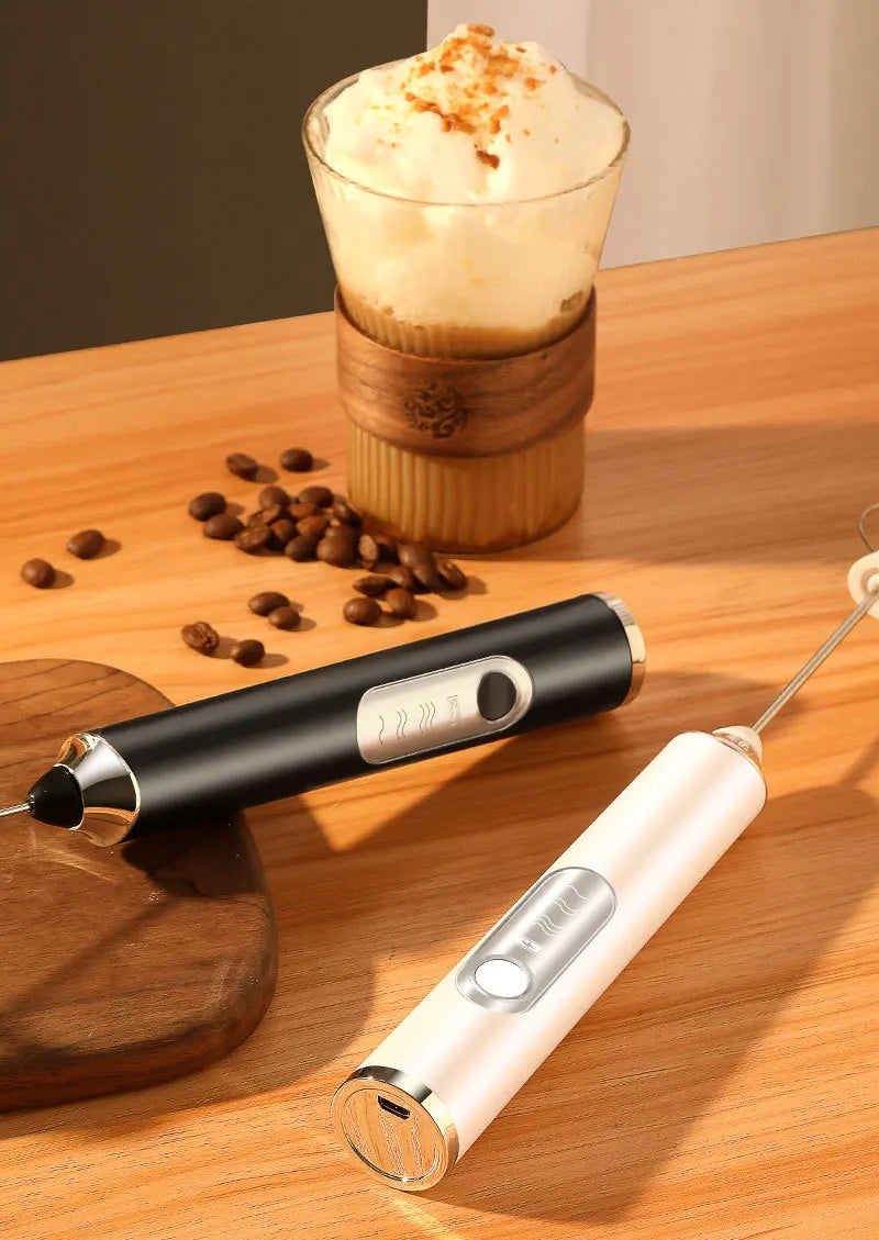 High Quality Wireless Electric Milk Frother Whisk Egg Beater USB Rechargeable Handheld Coffee Blender Milk Shaker Mixer Foamer